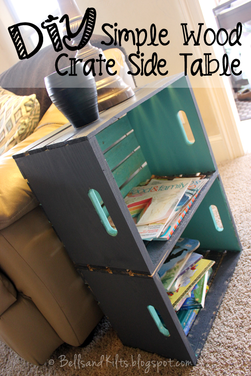 Texas Tales DIY Simple Wood Crate Side Table