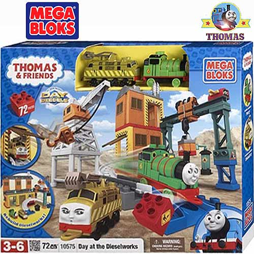 toy thomas and friends mega bloks day of the diesels set sodor percy at the diesel works set