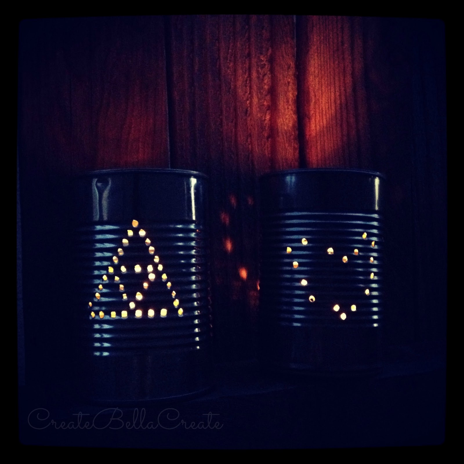 createbellacreate Tin Can Luminaries