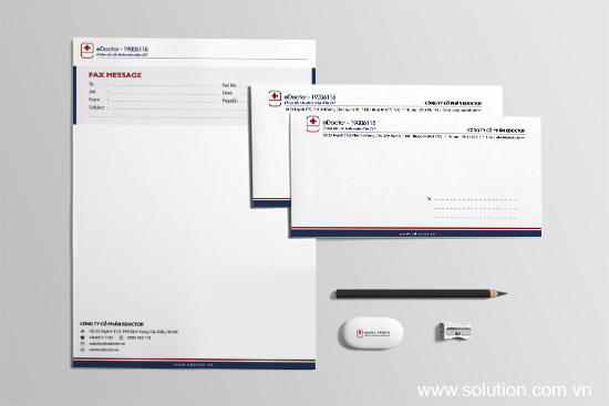 Thiết kế tờ fax - Bộ nhận diện thương hiệu eDoctor Thiết kế tờ fax - Bộ nhận diện thương hiệu eDoctor