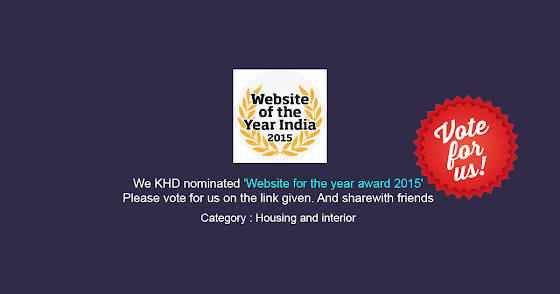 Kerala home design nominated for the Website of the year 2015 award