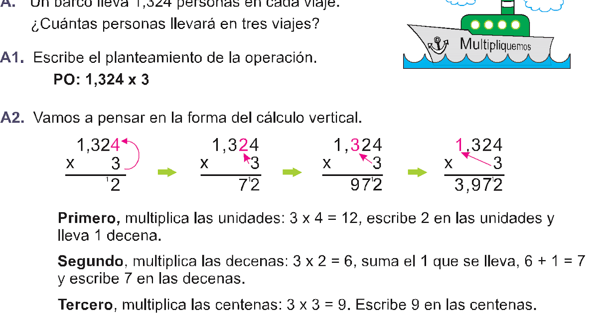MULTIPLICACIÓN POR NÚMEROS DE 2 CIFRAS EJEMPLOS RESUELTOS DE CUARTO DE