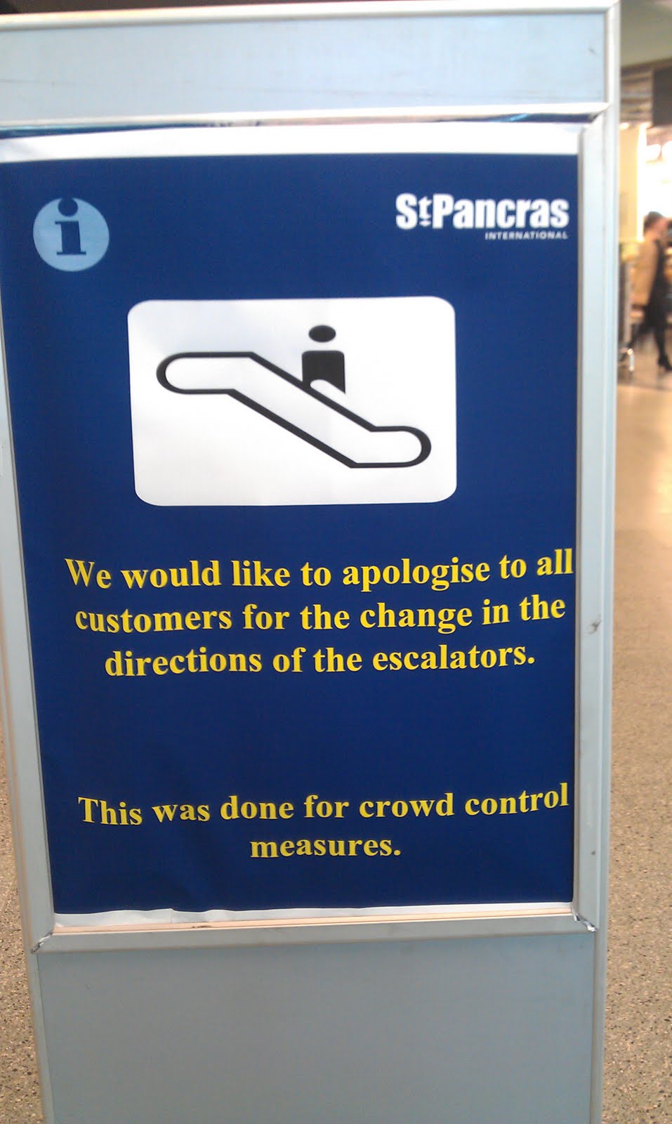 train platform signs