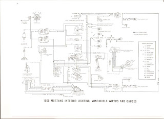 Free Auto Wiring Diagram: 1965 Ford Mustang Interior Light Wiper Gauges