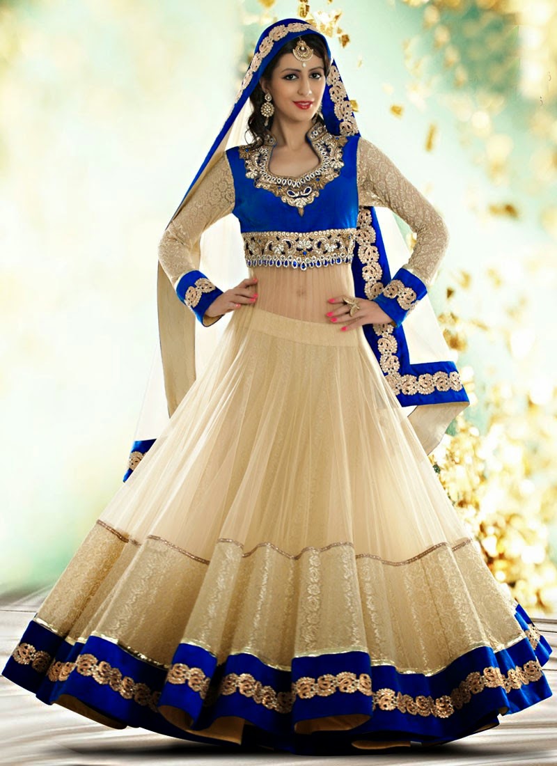 Fashion Me Now Indian Royal Wedding Wear Long Anarkali Dresses