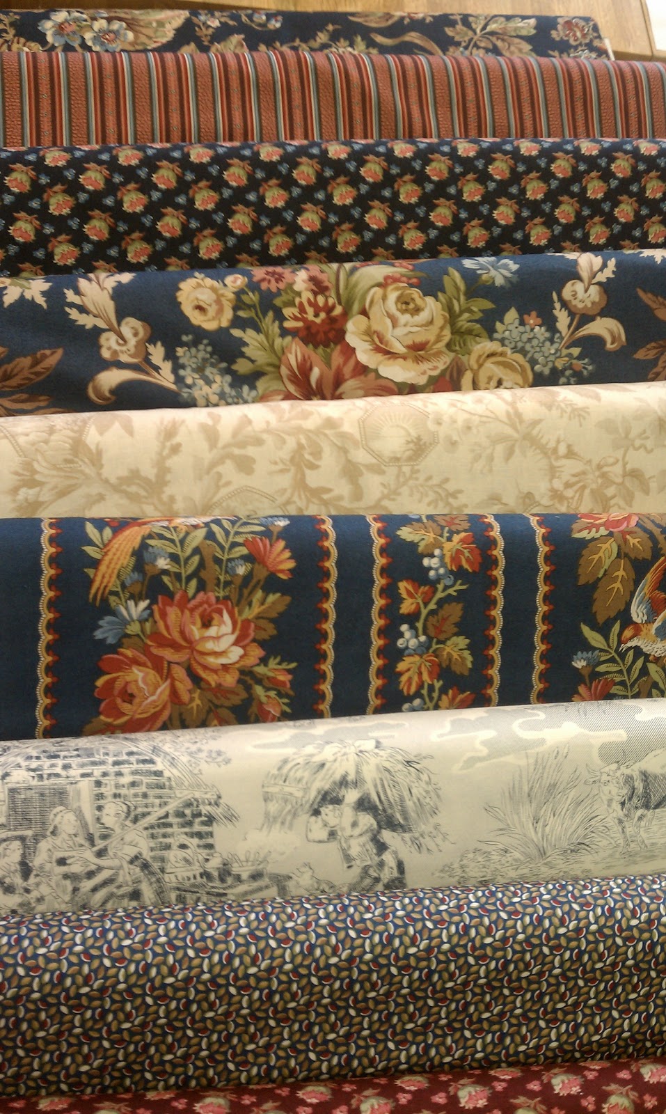 Sewn with Luv Quilt Fabrics 17 Piece Fabric Line by Kaye England