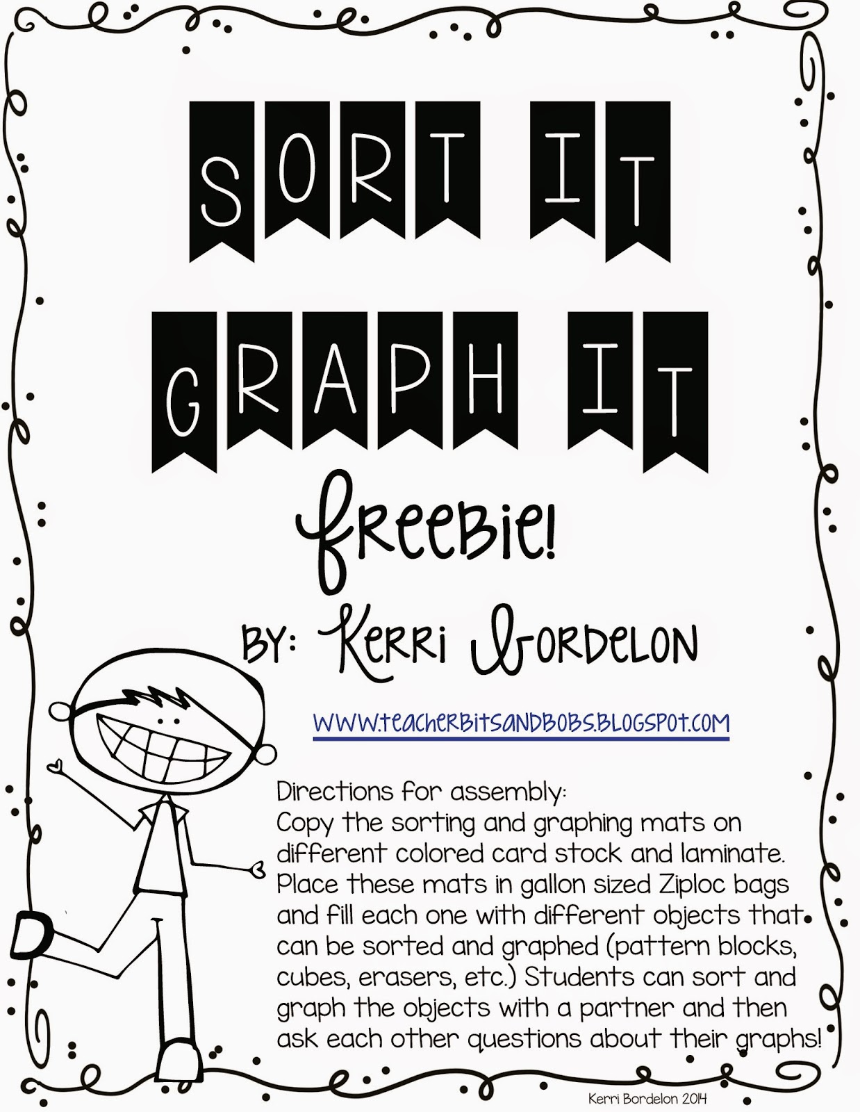 Blog Hoppin Sort It Graph FREEBIE