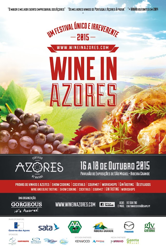 Divulgação: Wine in Azores espera mais de 12.500 visitantes - 16 a 18 Outubro - reservarecomendada.blogspot.pt