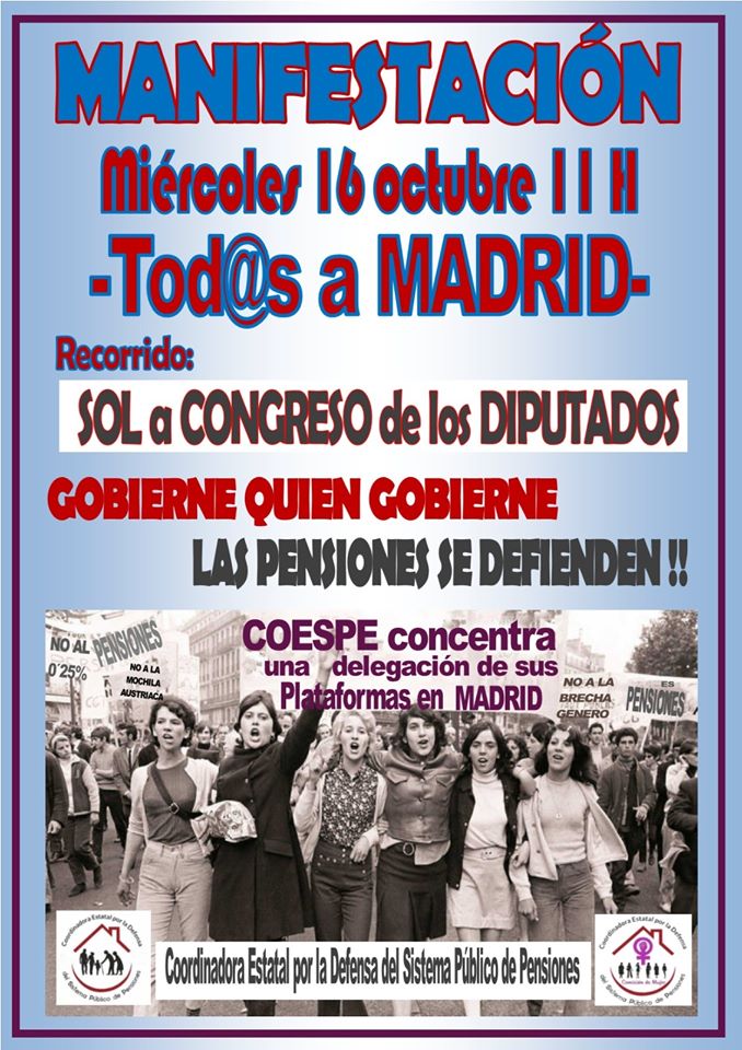 MANIFESTACIÓN MIÉRCOLES 16 OCTUBRE 2019.