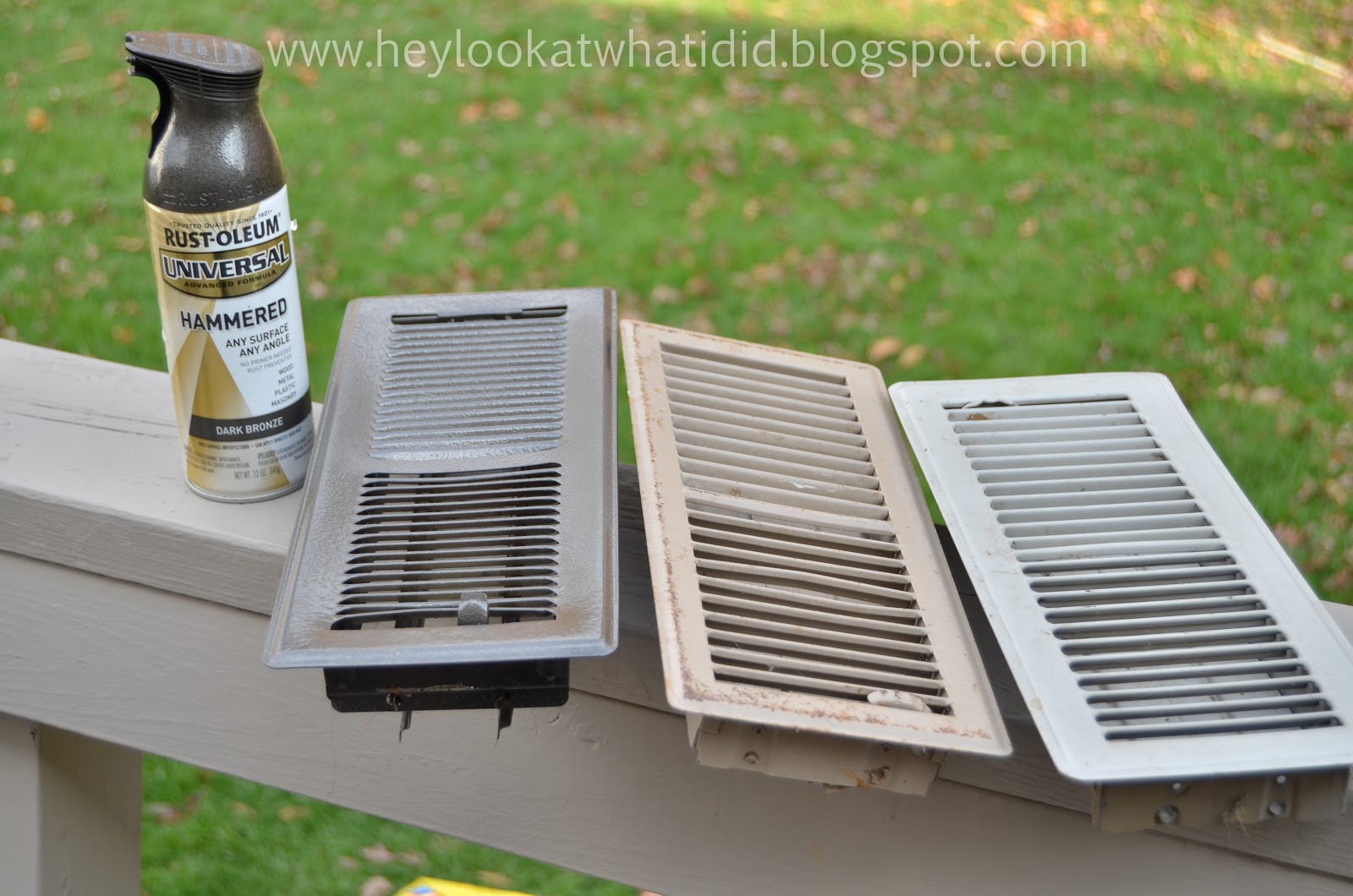 Hey! Look at what I did! How I salvaged my floor register vent covers