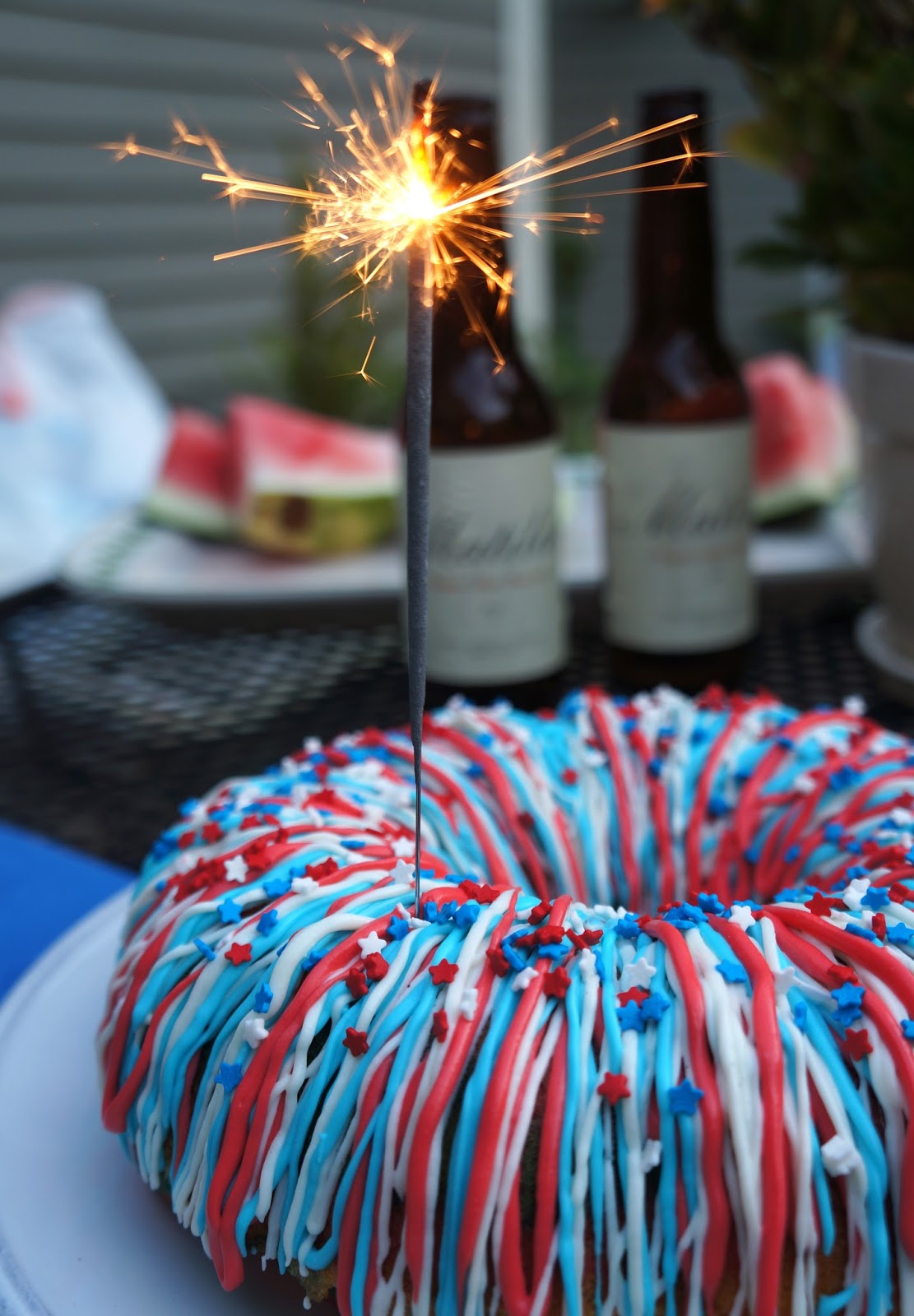 Hardly Housewives Firecracker Cake