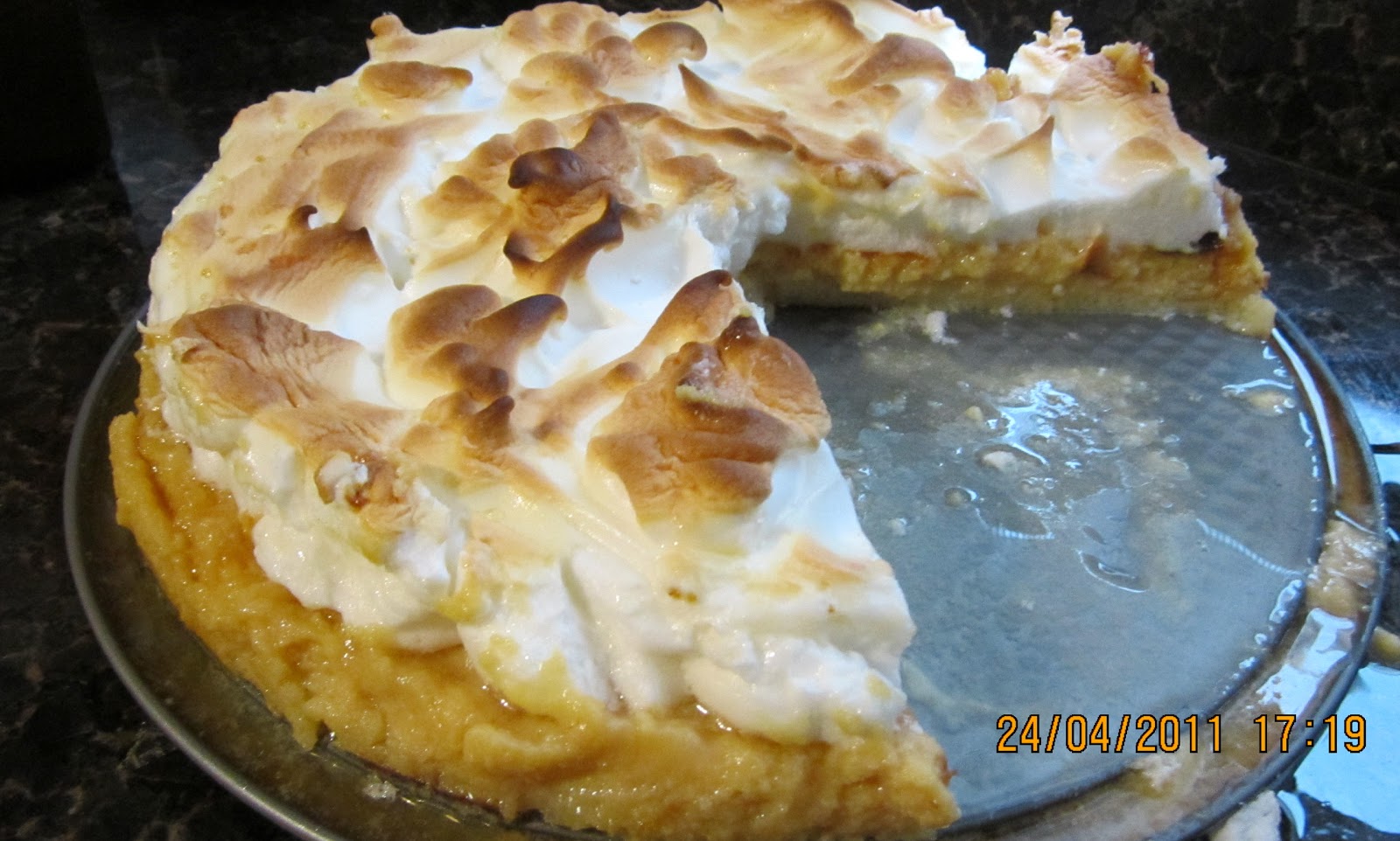 La dieta mediterránea de nuestra familia Lemon pie (tarta de limón y