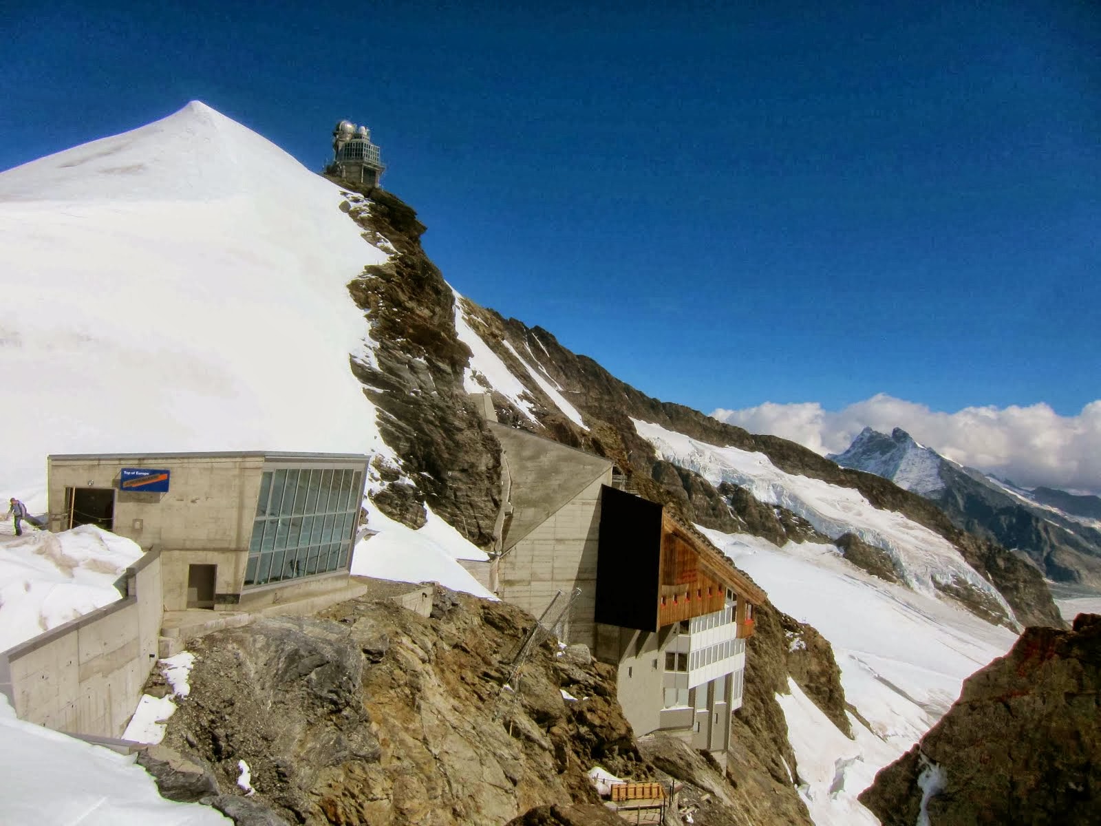La gare du Junfraujoch, 3 454 m