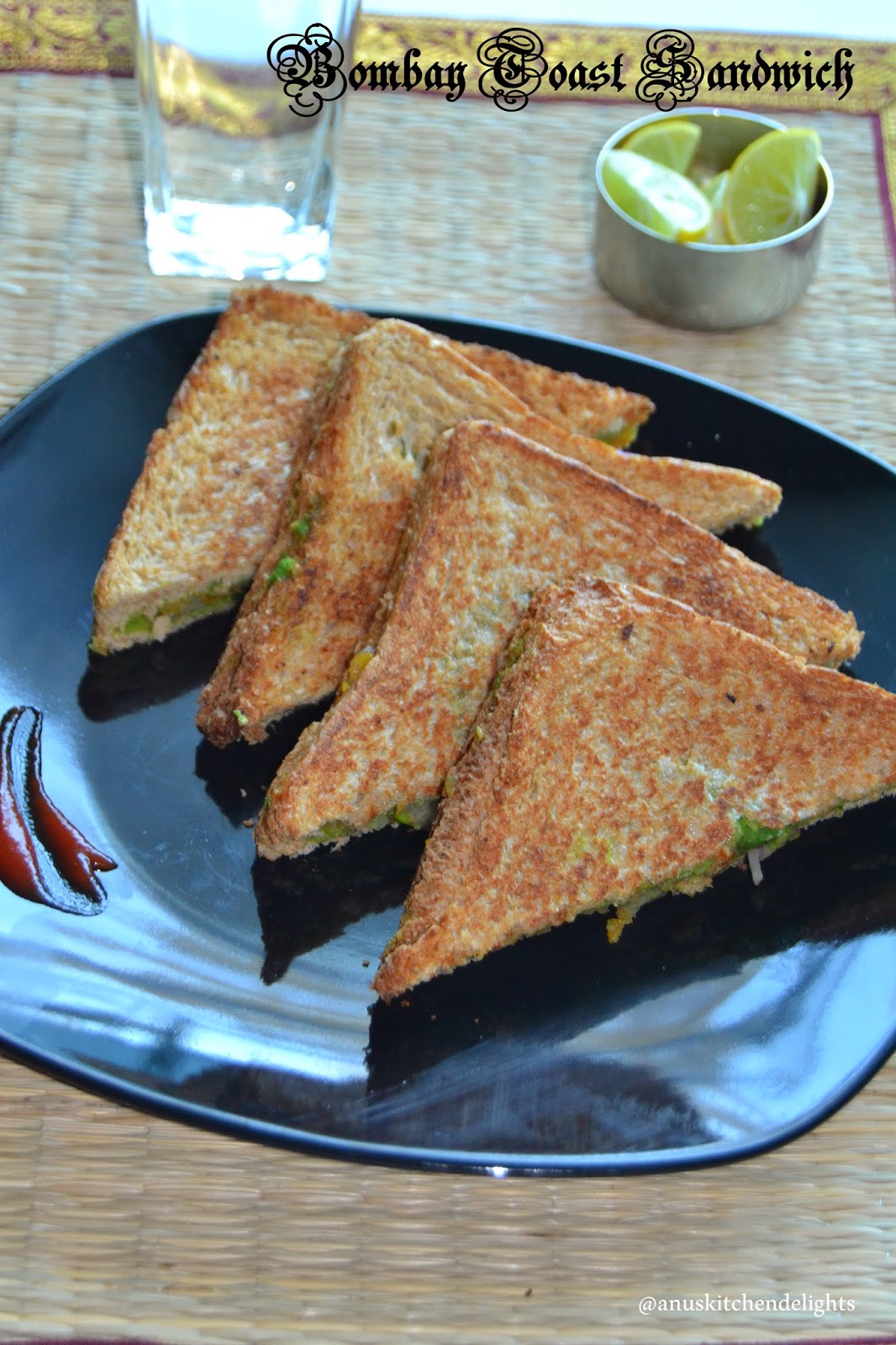 Anu's Kitchendelights Bombay Toast Sandwich Bombay Vegetable