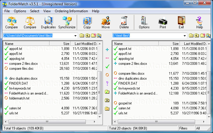 FolderMatch 3.6.8 Software + Serial Key
