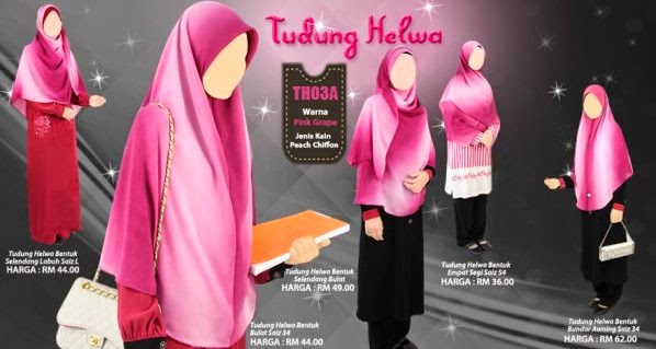 fesyen tudung terkini Butik tudung online helwa