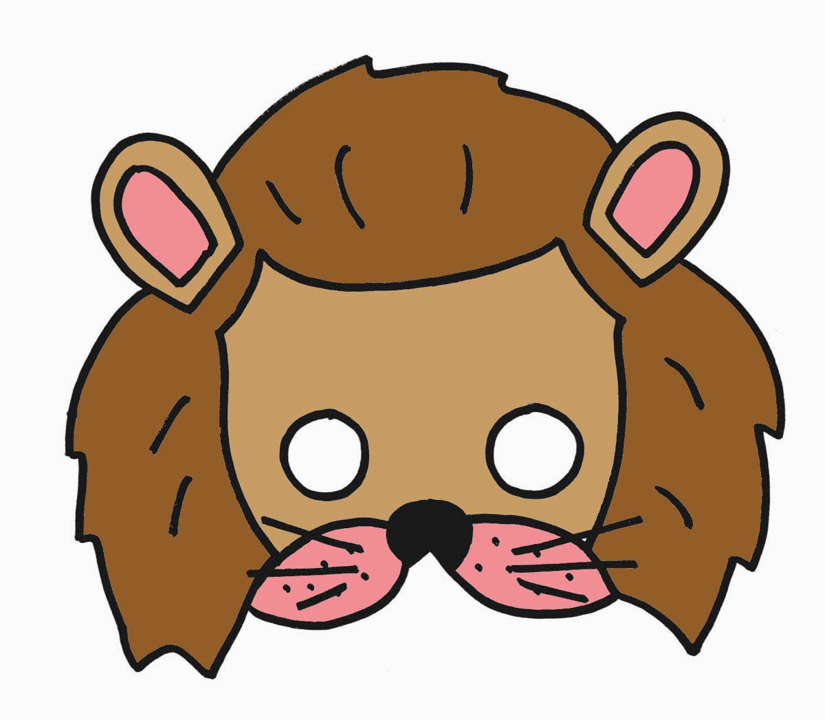 Maestra De Infantil Caretas De Animales Para Colorear E Imprimir