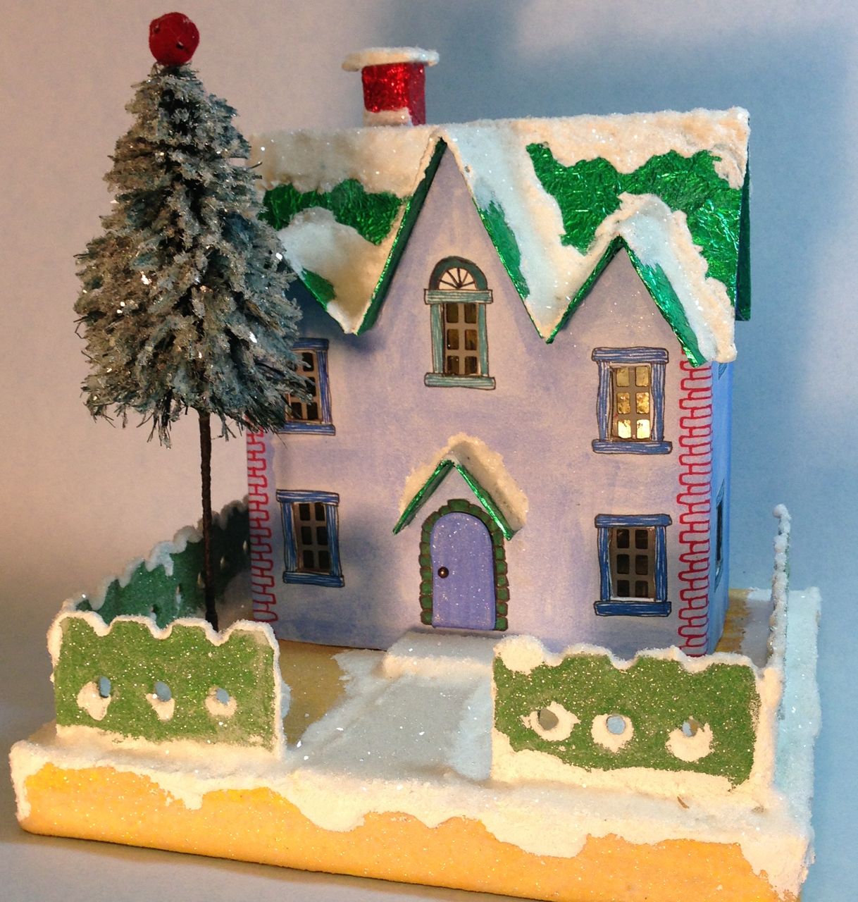 Finally, ONE Christmas House is Finished! - Paper Glitter Glue