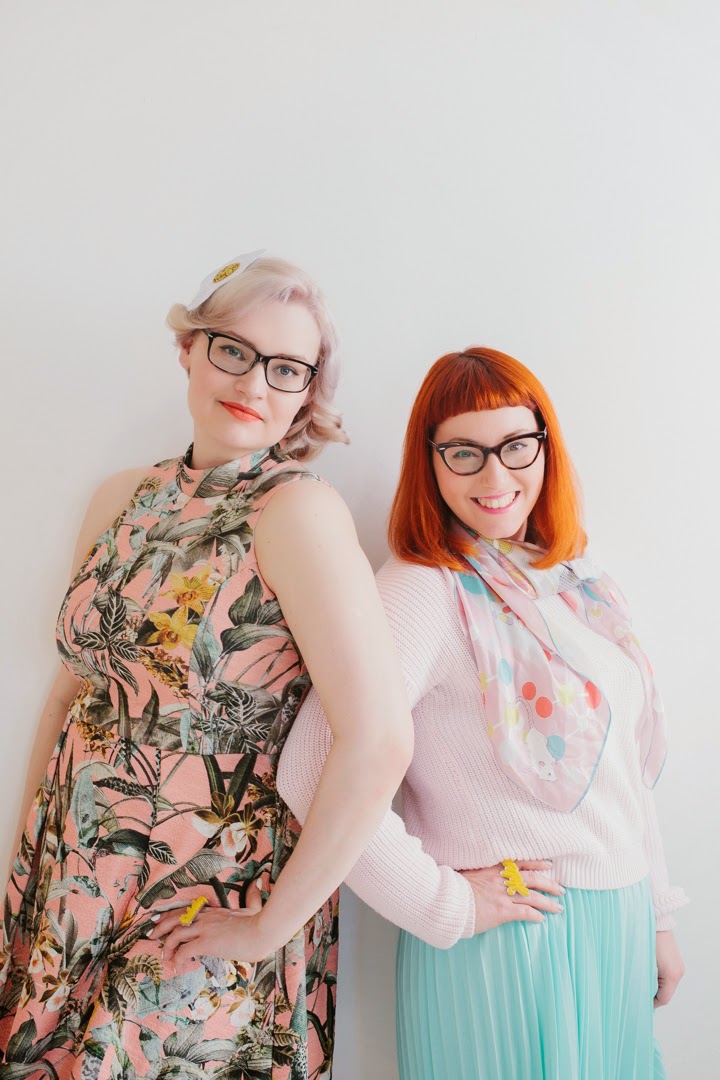 Blogging Besties! bloggers, fashion, style, wardrobe conversations, pastel, natural light, photography, fashion shoot, glasses, blogging duo, PR, Scottish