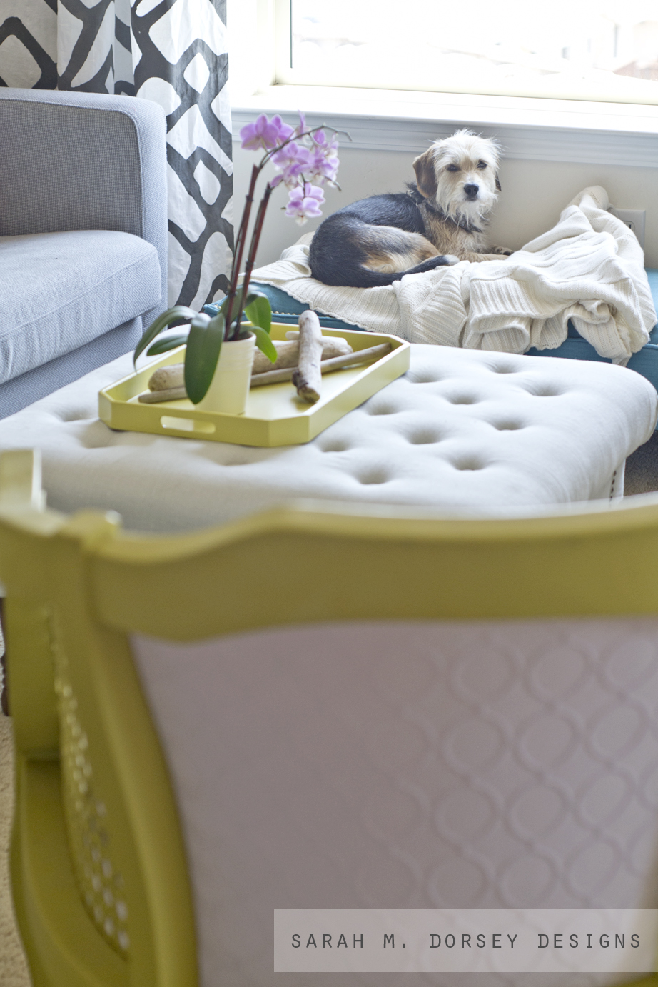 sarah m. dorsey designs 10 minute pillow shams for the Living Room