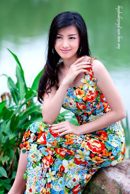myanmar beautiful model girl yu thandar tin