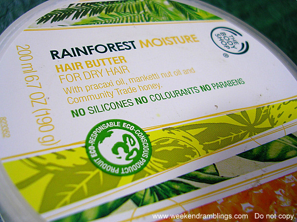 Weekend Ramblings The Body Shop Rainforest Moisture Hair Butter Whenever we read about hair care, invariably there is a mention of hair mask of some kind. weekend ramblings