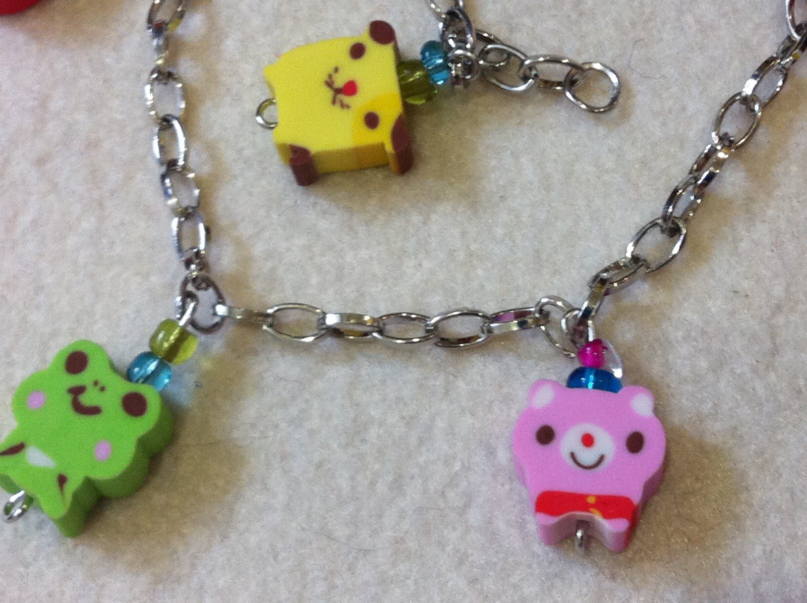 Yann's Journal Mini Eraser Charm Bracelet