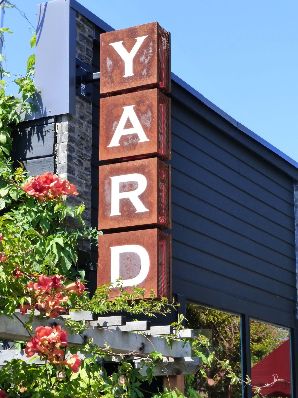Seattle Sign Girl The Yard Cafe in Greenwood
