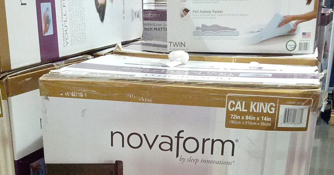 Novaform Gel/Memory Foam 14" CA/King Mattress Costco Weekender