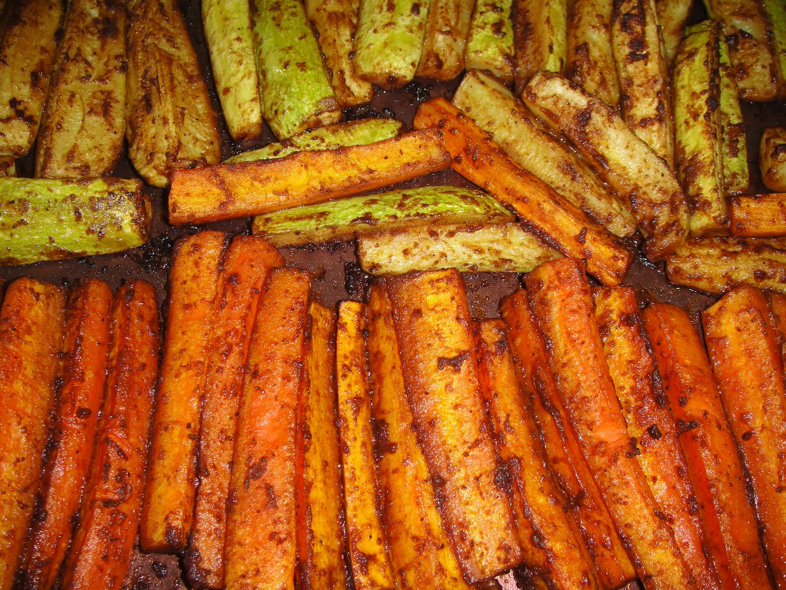 Maryam's Culinary Wonders 171. Roasted Courgette and Carrot