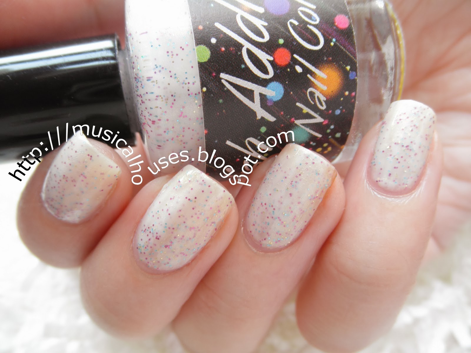Polish Addict Nail Color Jellyfish I Like Glitter and Snow (and