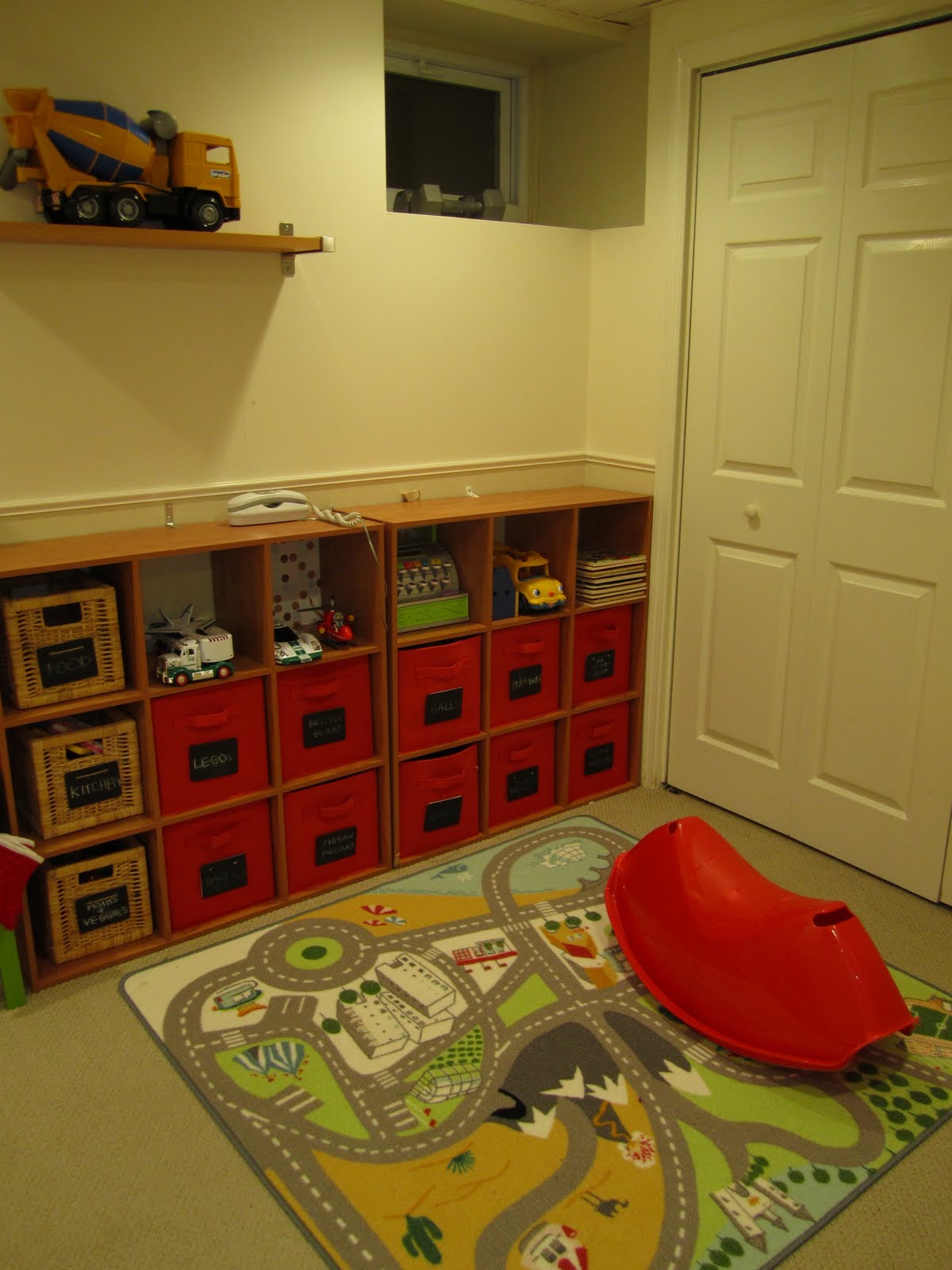 Swoon Style and Home Toy Storyage (er storage) My Basement Playroom