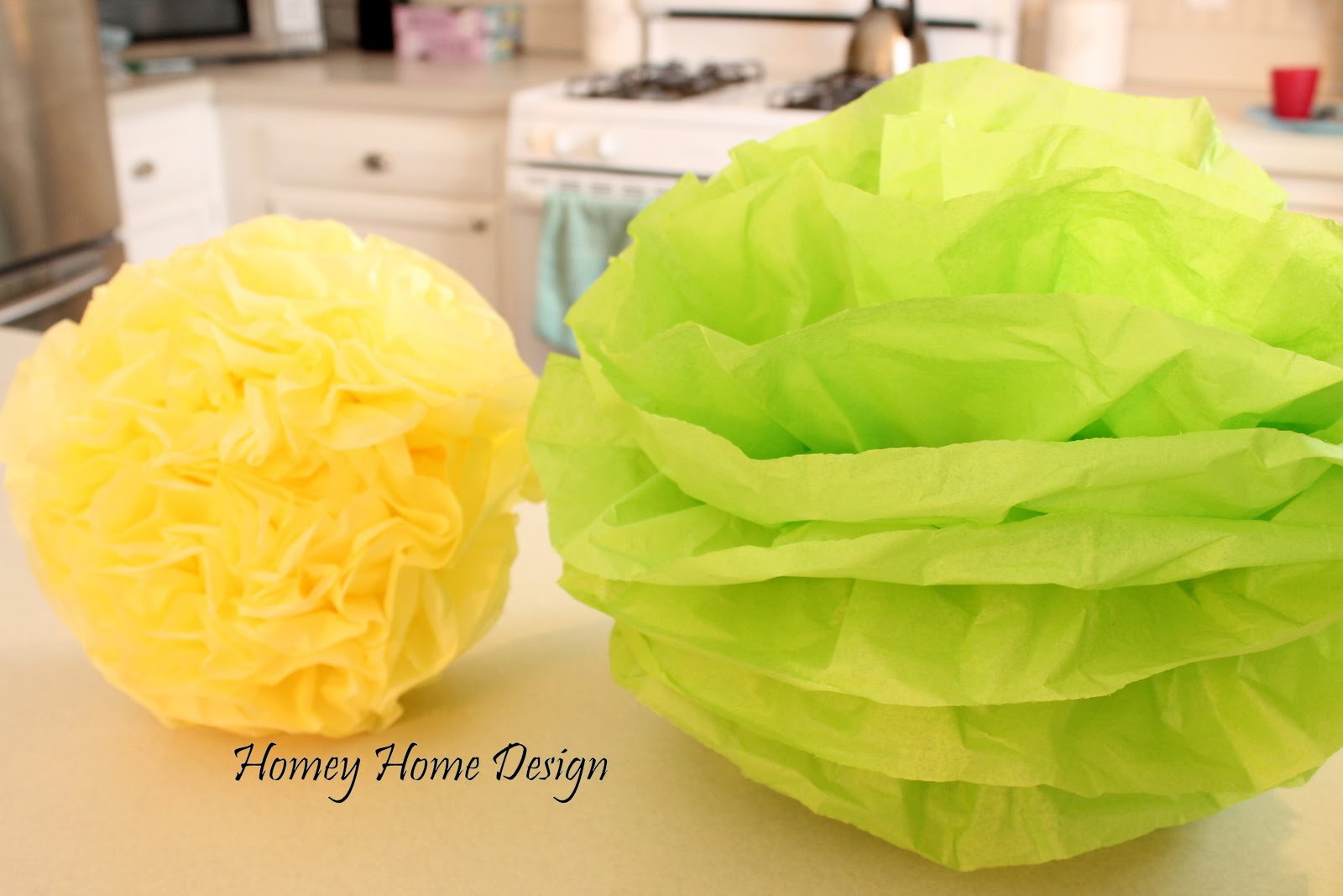homey home design Tissue Paper Puff Balls