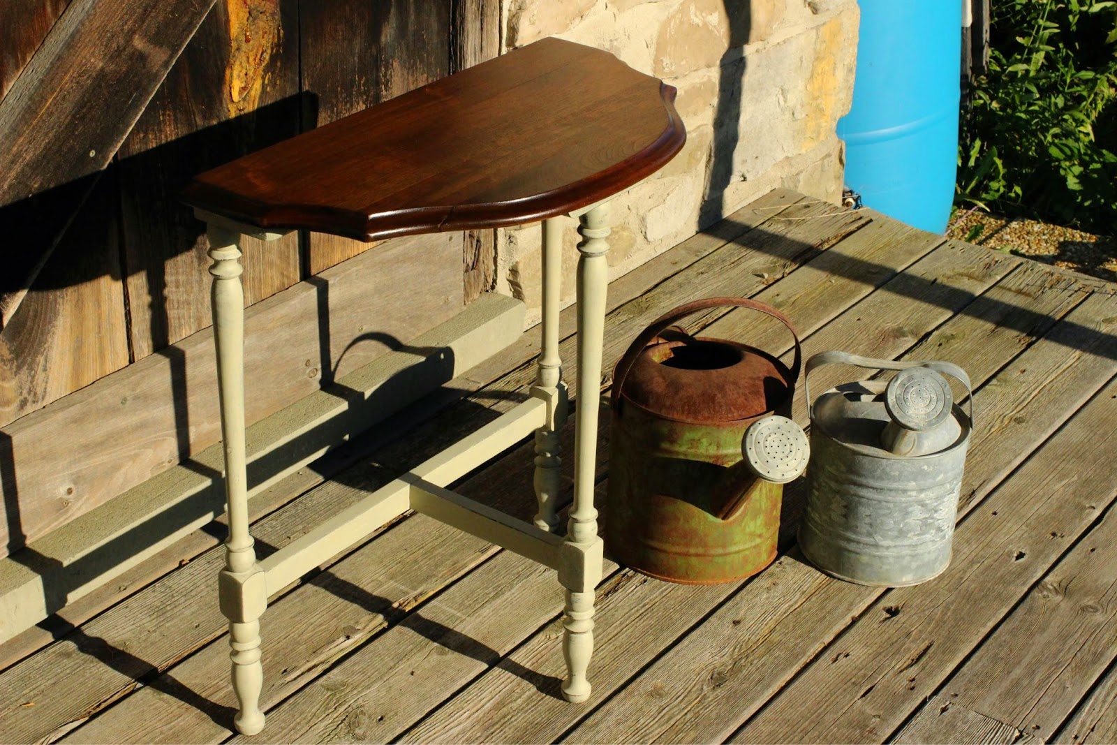 Laurel's Attic Vintage Half Round Table SOLD