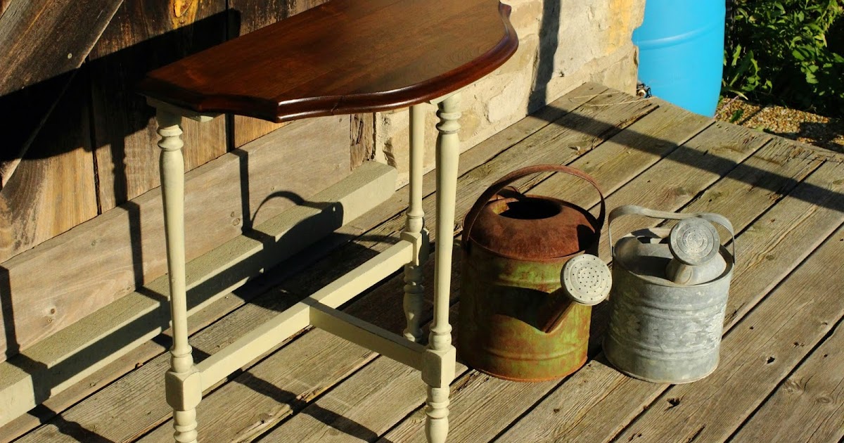 Laurel's Attic Vintage Half Round Table SOLD