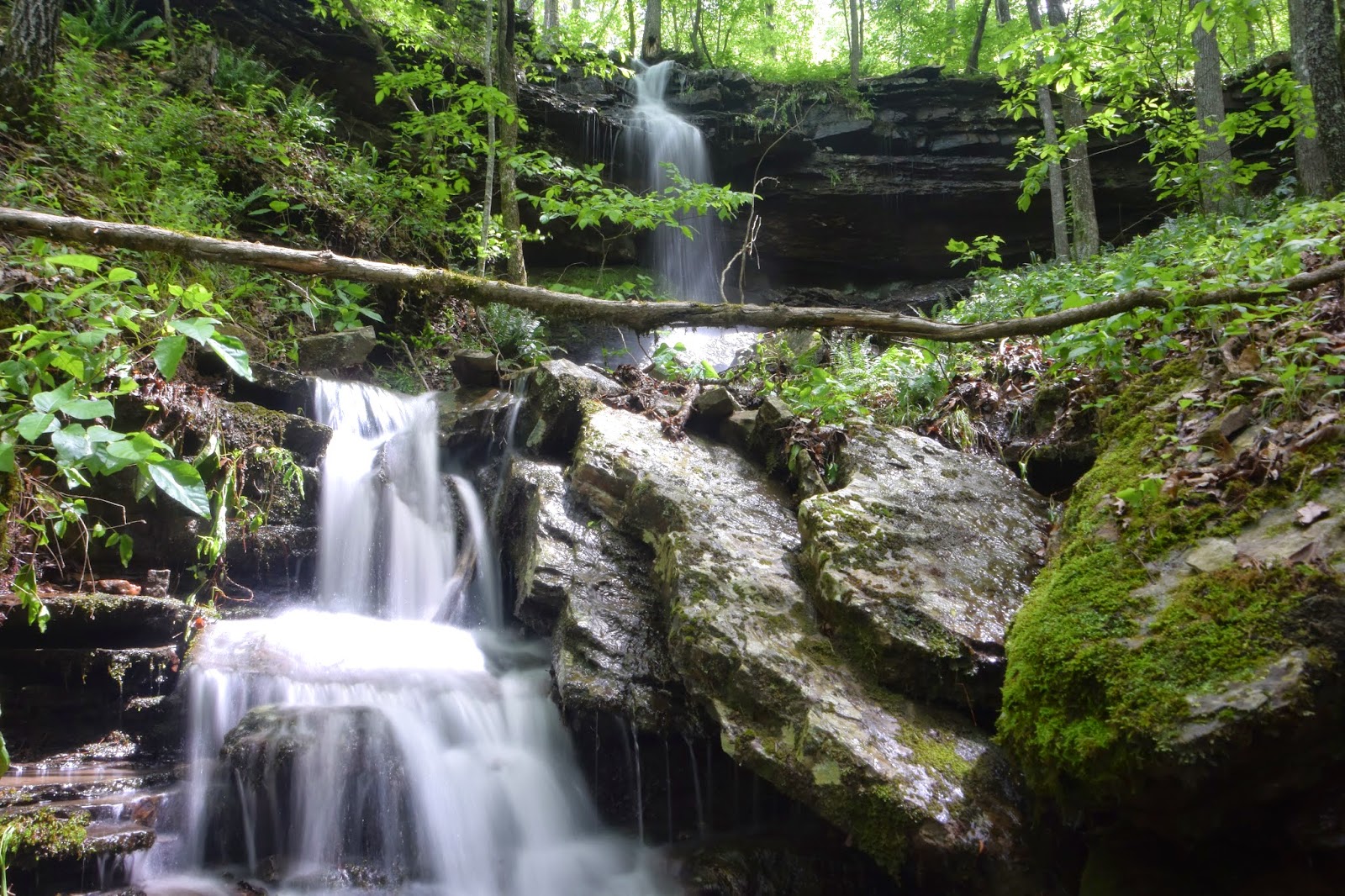 Rick's Hiking Blog Lower Sarah Hollow Waterfalls and Short Grotto