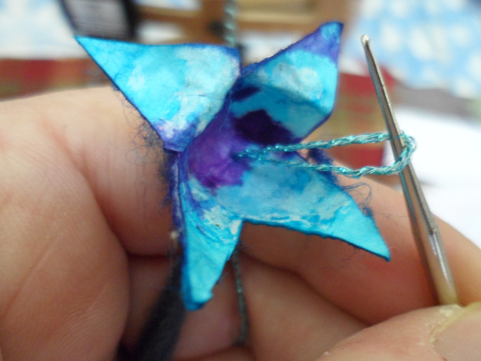 A Flock of Fleece Art Yarn A flock of flowers