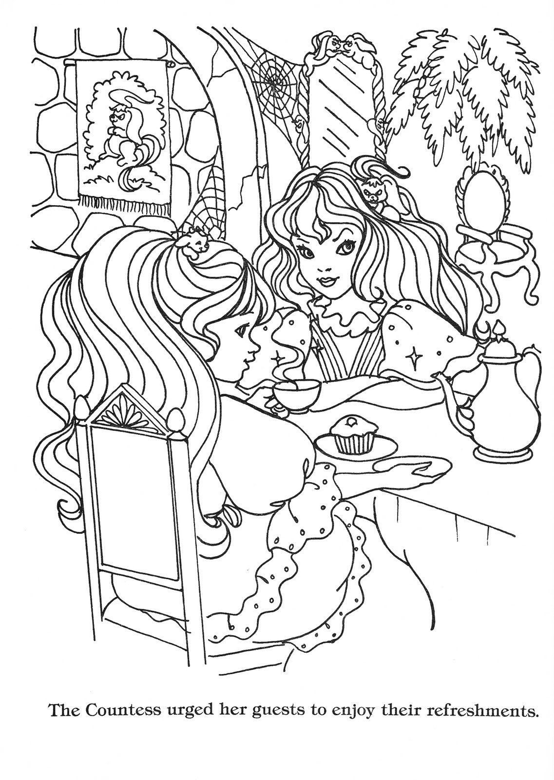 Lady Lovely Locks Coloring Book