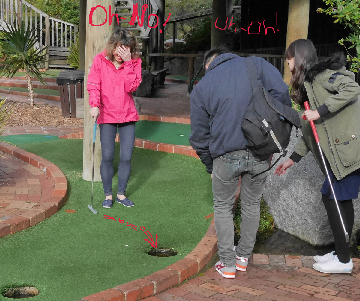 Minigolf can be a hole-in-one