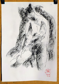 Charcoal nude by David Meldrum