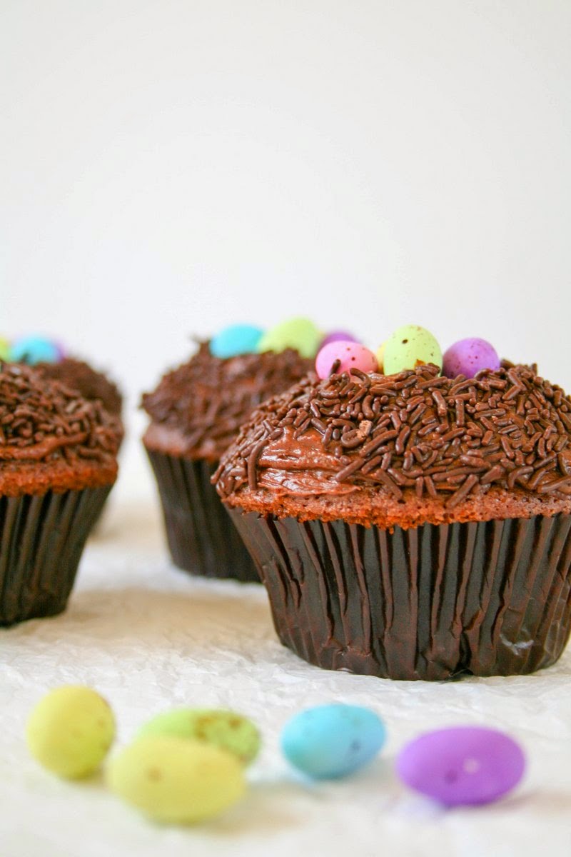 Cupcakes & Couscous: Chocolate Easter Nest Cupcakes