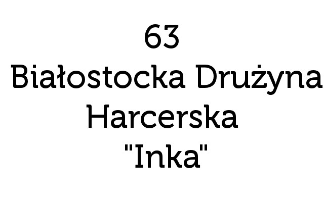 63 Białostocka Drużyna Harcerska "Inka"