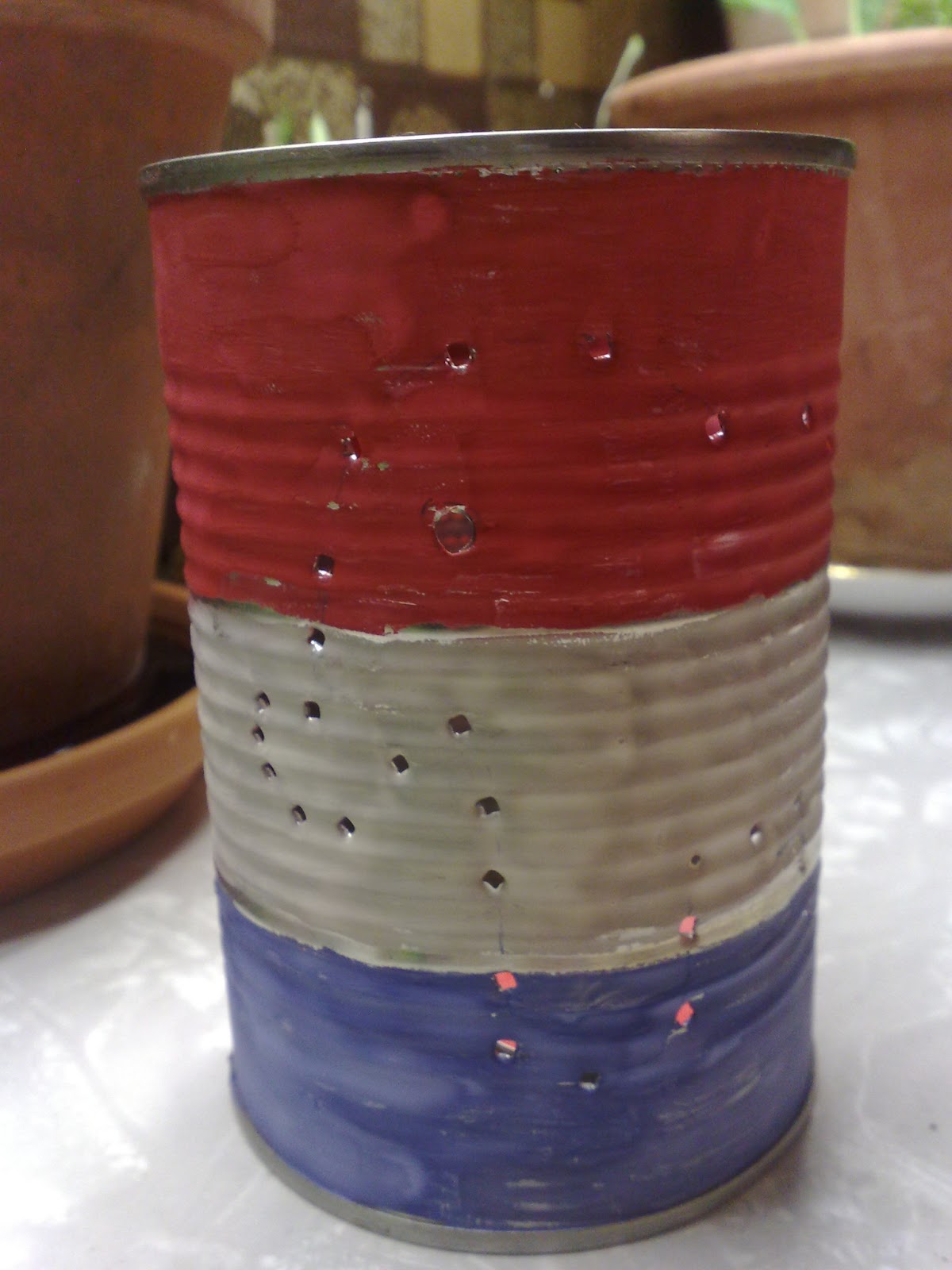 Arts & Crafts Soup Can Candle Holder