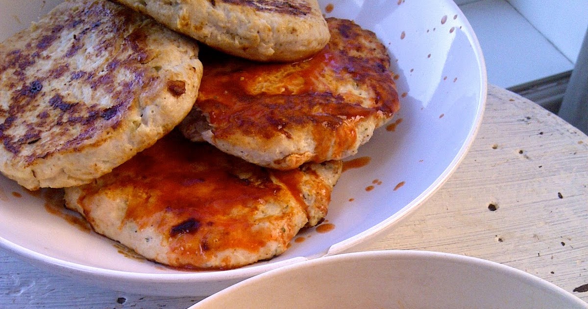 Soliloquy Of Food & Such Buffalo Chicken Patties & Blue Cheese Slaw