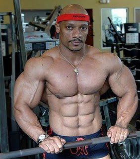 Muscular people on steroids