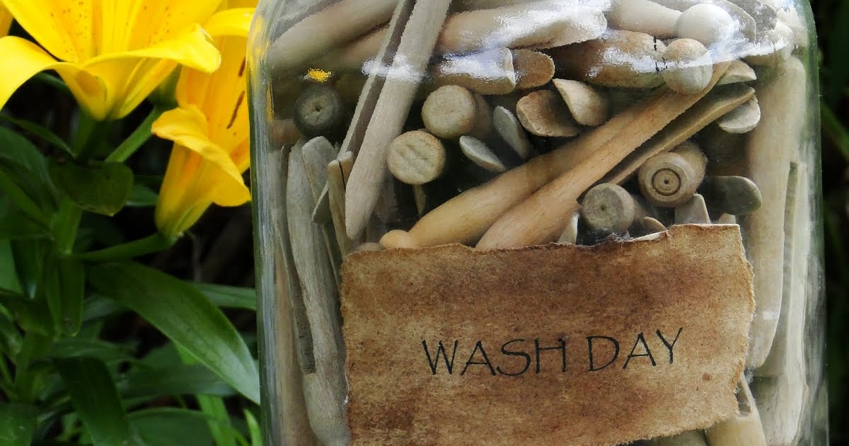 Windy Meadows Farm clothespin jar...