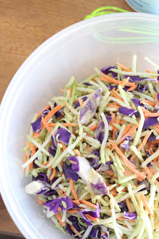 Honey Mustard Vinaigrette Broccoli Slaw Mama Loves Food