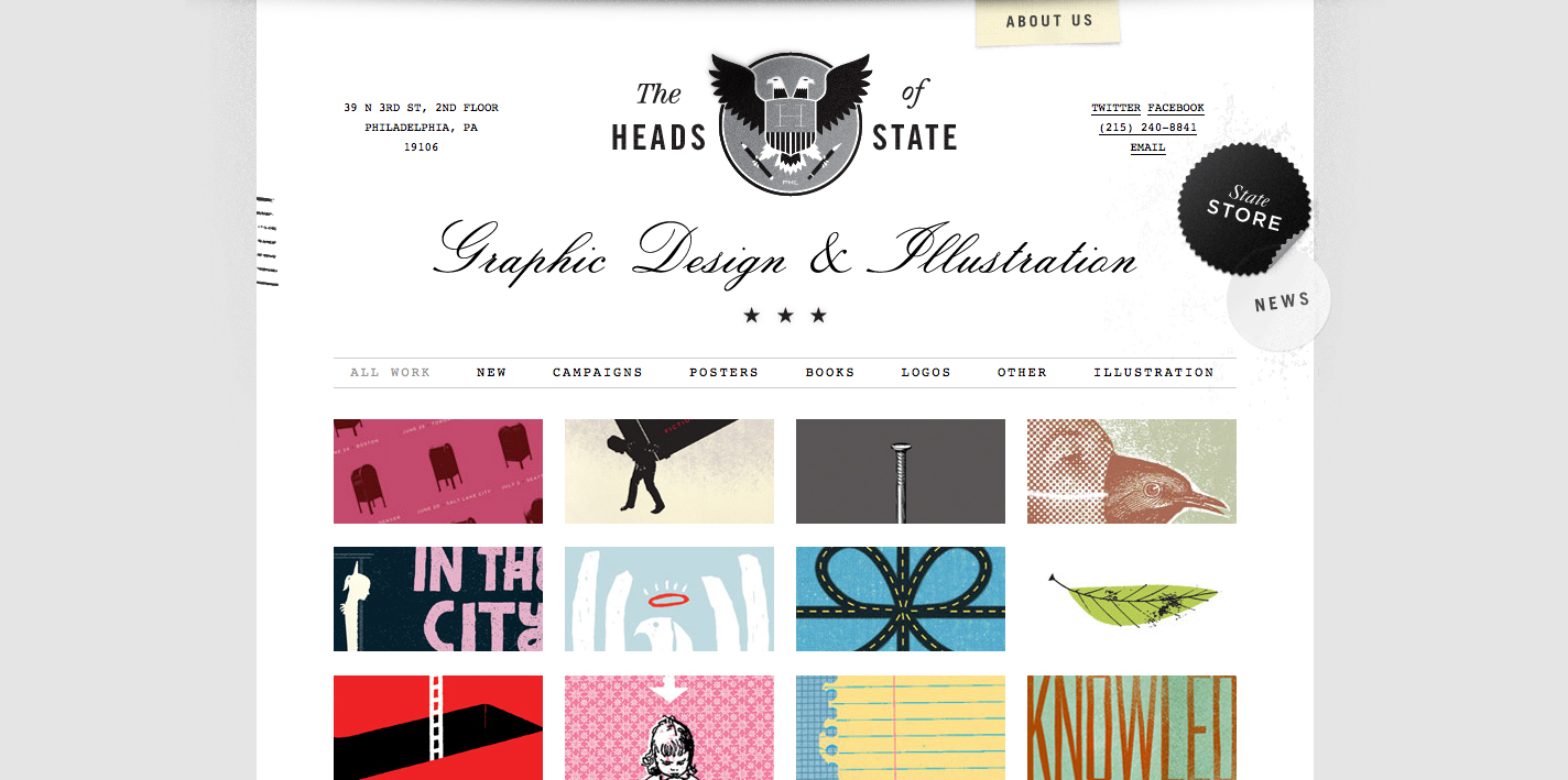 Ethan Sherman The Heads of State Design site