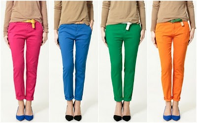 pull on colored jeans