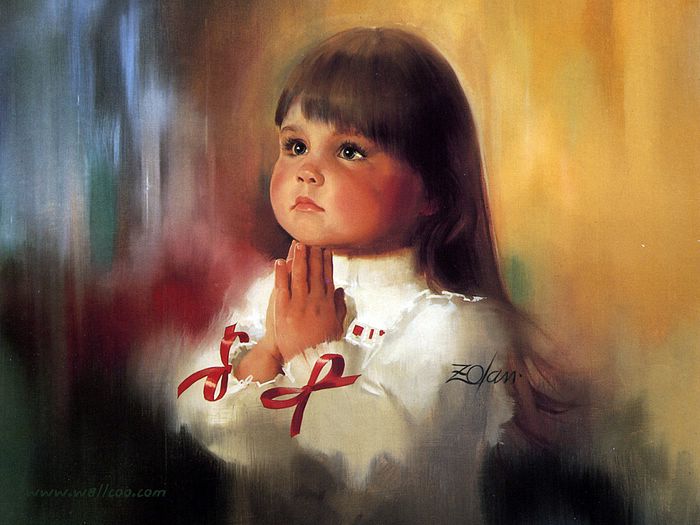 Free Wallpapers: Oil Paintings of Lovely Childrens | Heartwarming